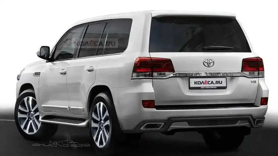 Toyota Land Cruiser rendering shows a minor facelift for the big SUV