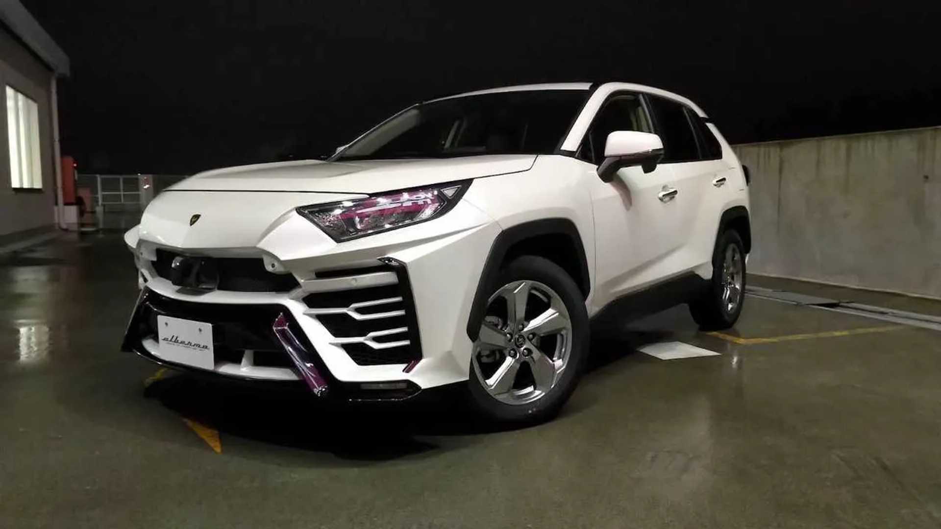 Lowly Toyota RAV4 Converted into Lamborghini Urus with Japanese Body Kit