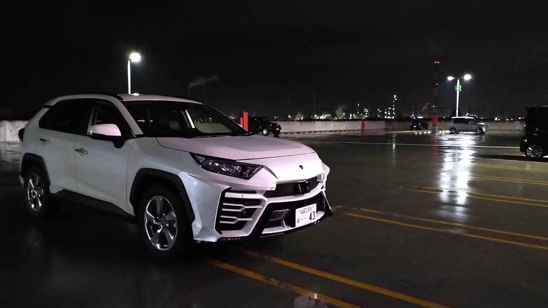 Lowly Toyota RAV4 Converted into Lamborghini Urus with Japanese Body Kit