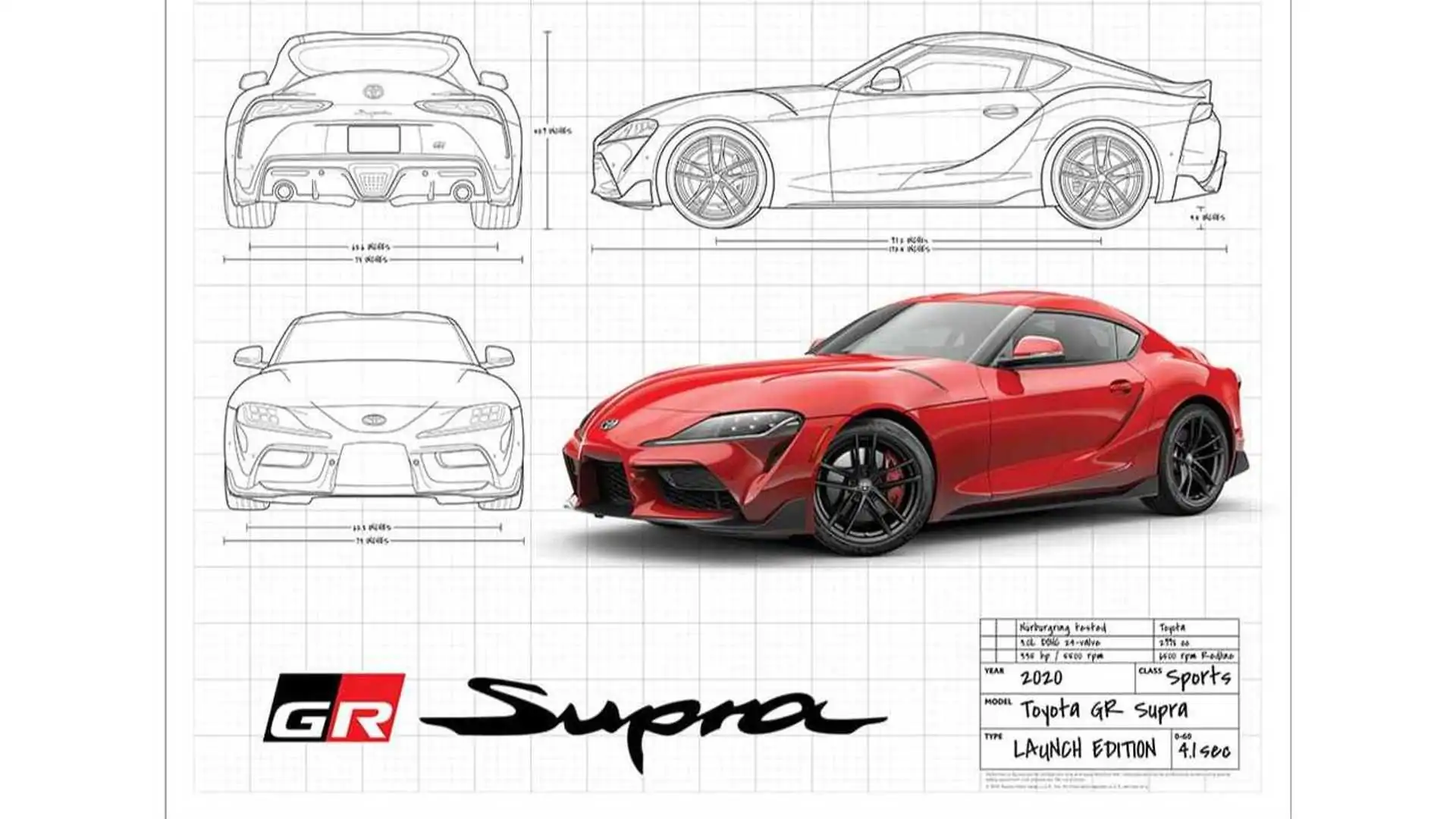 You Can Order An Official 2020 Toyota Supra Poster For Free