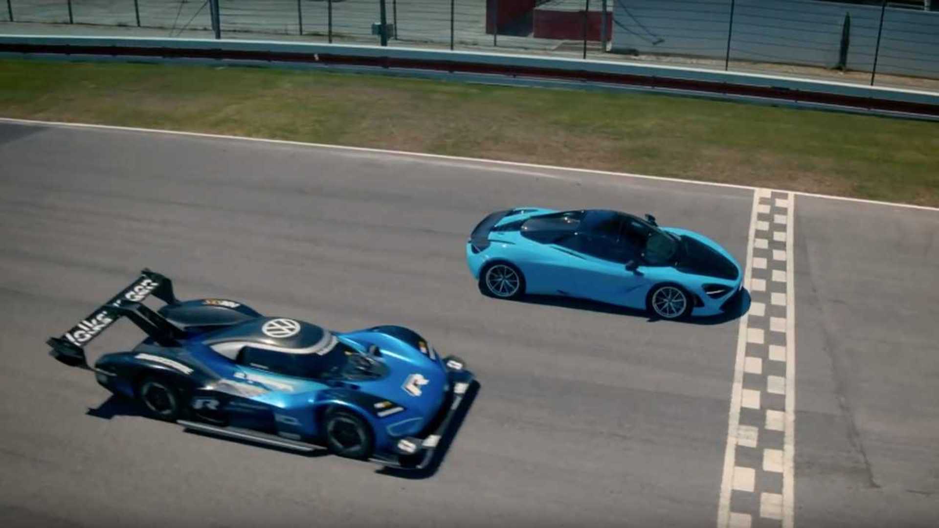 The Electric VW I.D. R Embarass A McLaren 720s In a Drag Race