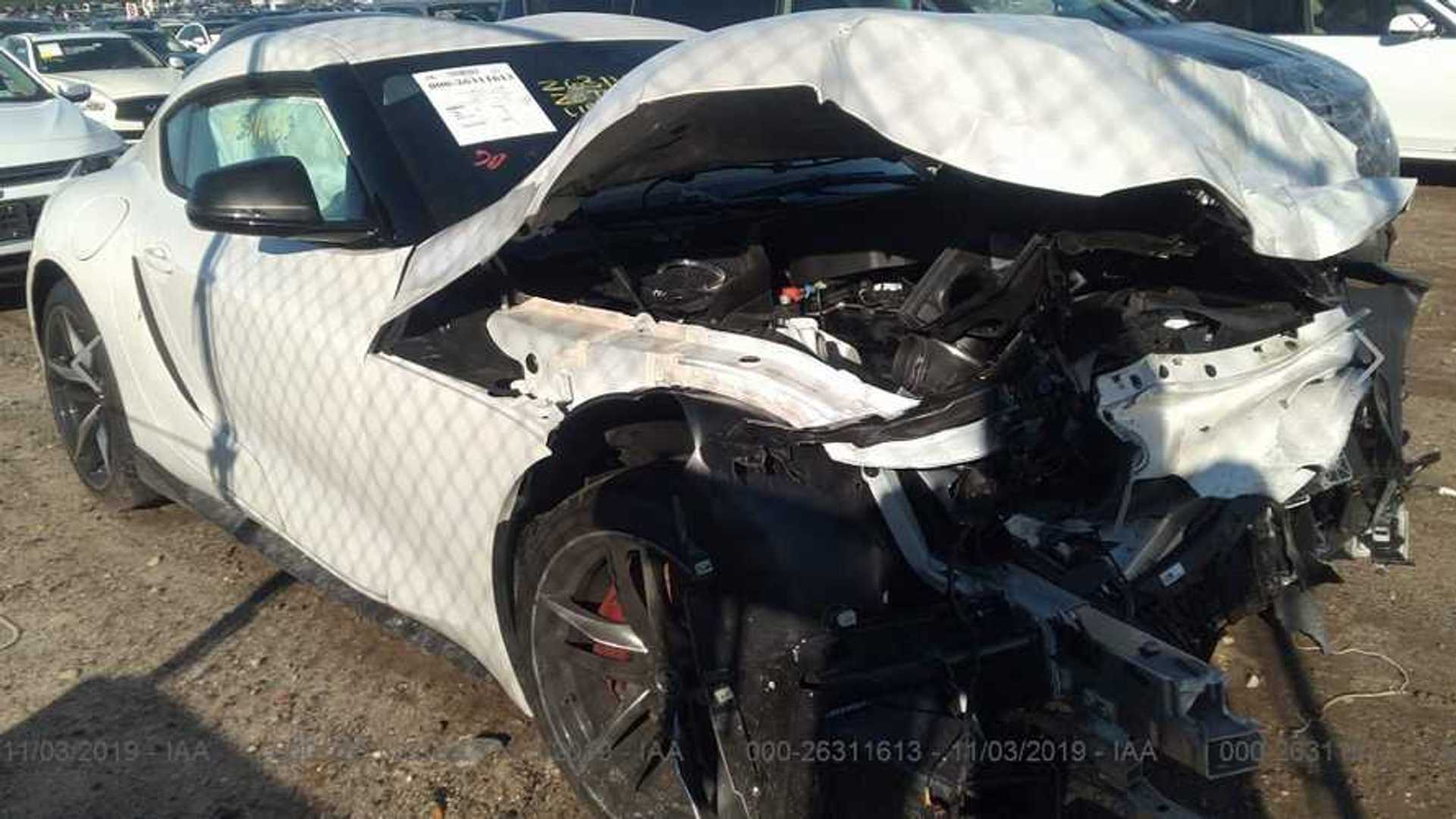 Wrecked 2020 Toyota Supra Didn't Even Reach 600 Miles