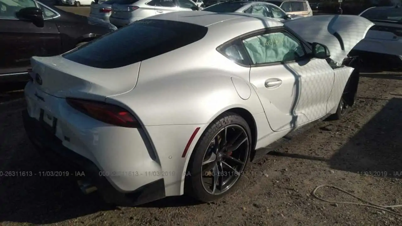 Wrecked 2020 Toyota Supra Didn't Even Reach 600 Miles