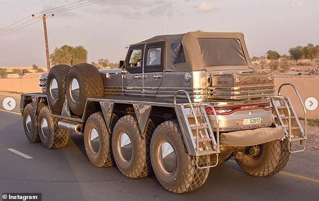 Rainbow Sheikh Built A Giant Ten-Wheeled Truck