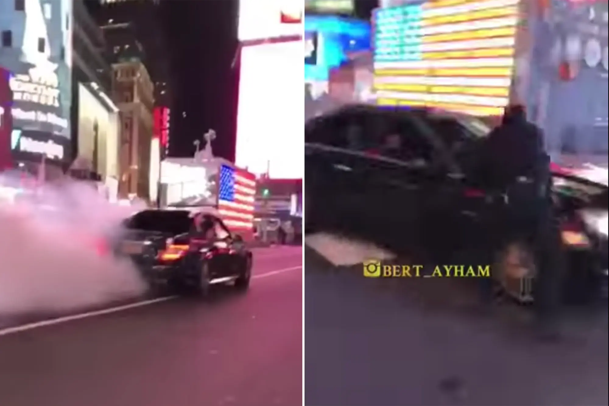 Mercedes C63 Hoon Hits Times Square Cop in NYC [UPDATE]