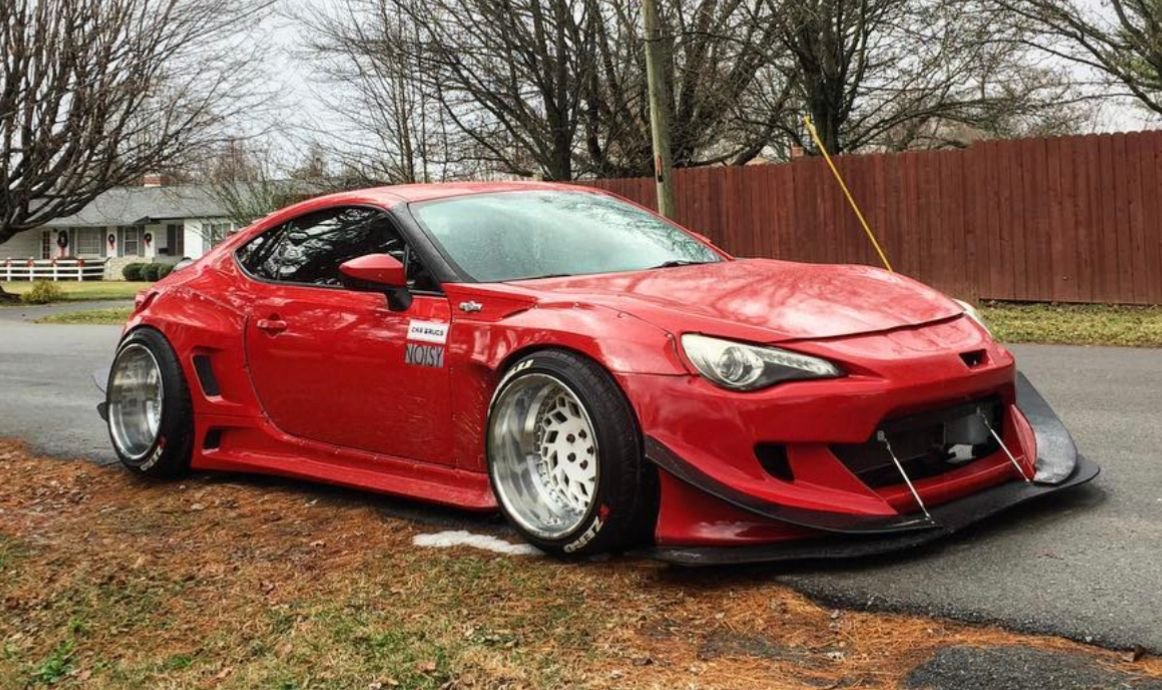 Stanced Scion F-S Spins on Camera, Promptly Hits Pole