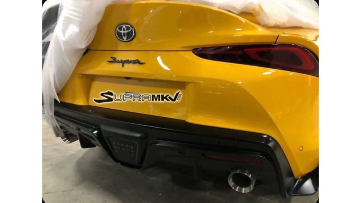 2020 Toyota Supra reveals aggressive rear in new spy image