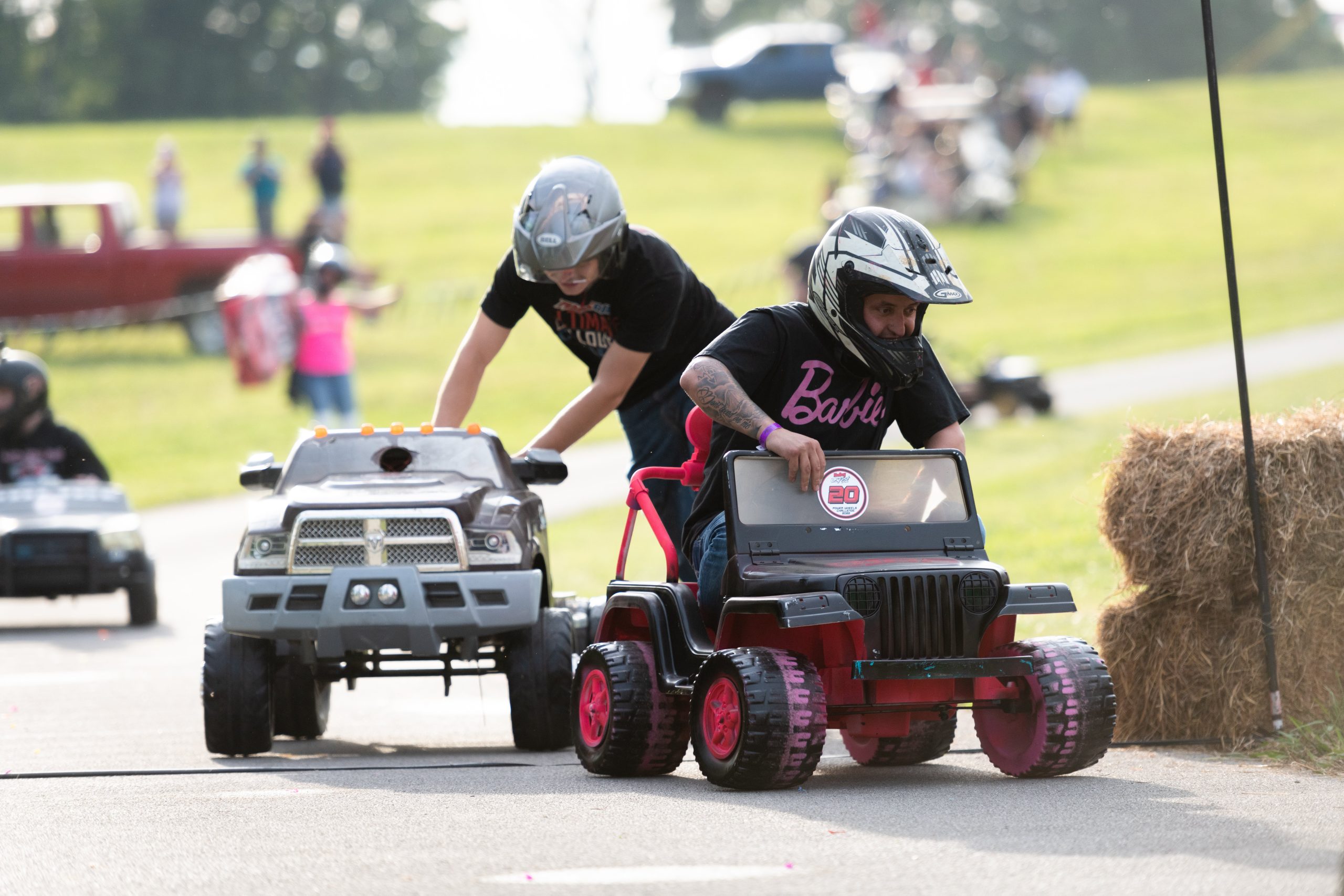 Downhill Power Wheels Race looks absolutely wild