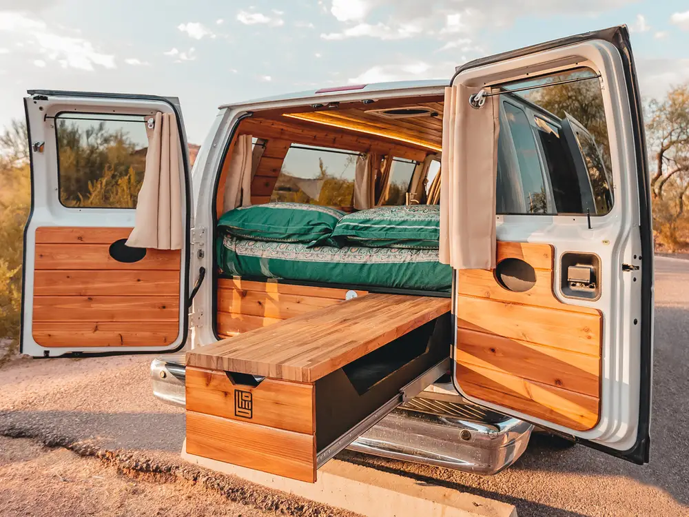 $35,000 Gets You a Commercial Van That's Turned into a Woody Camper