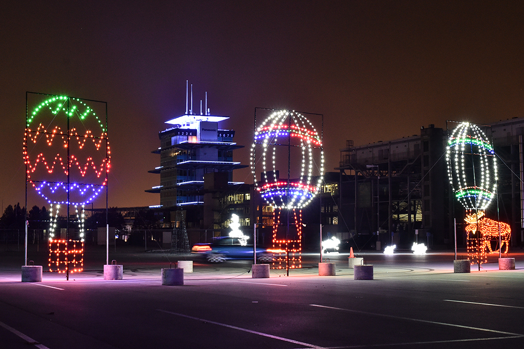 Take a look at the Brickyard lit up for Christmas