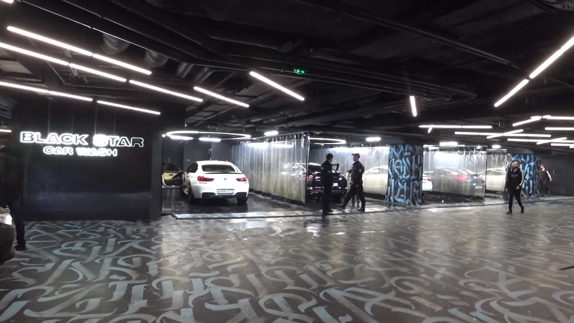 This Russian Car Wash Looks More Like a Night Club