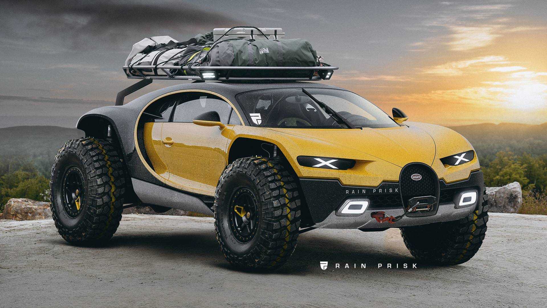 Bugatti Chiron Rendered As Off-Roader To Speed Into Apocalypse