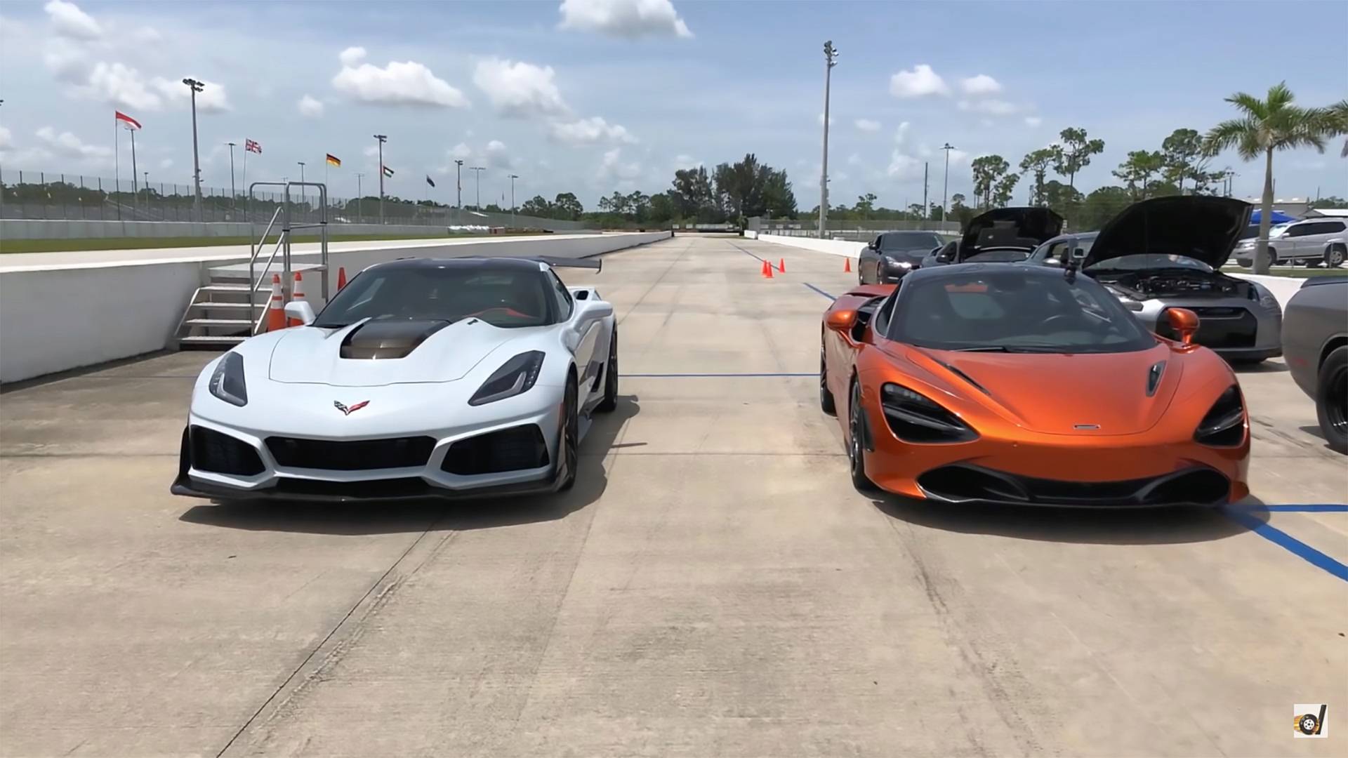 Corvette ZR1 Duels McLaren 720S In Quarter Mile And Rolling Races