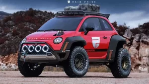 Fiat 500XXL rendering is ready for the Apocalypse