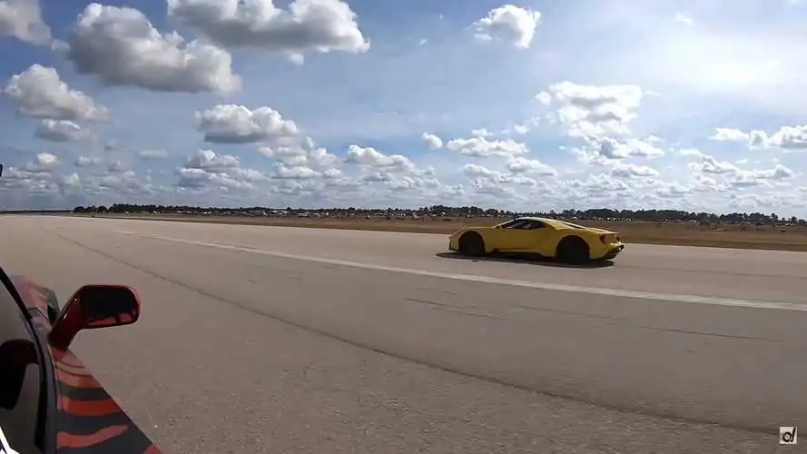 Half-mile Drag Race: Corvette ZR1 beaten by this Ford GT