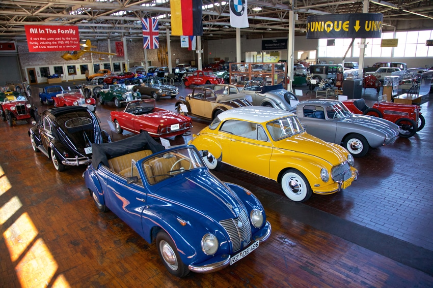 Lane Motor Museum is home to some rare and quirky old cars