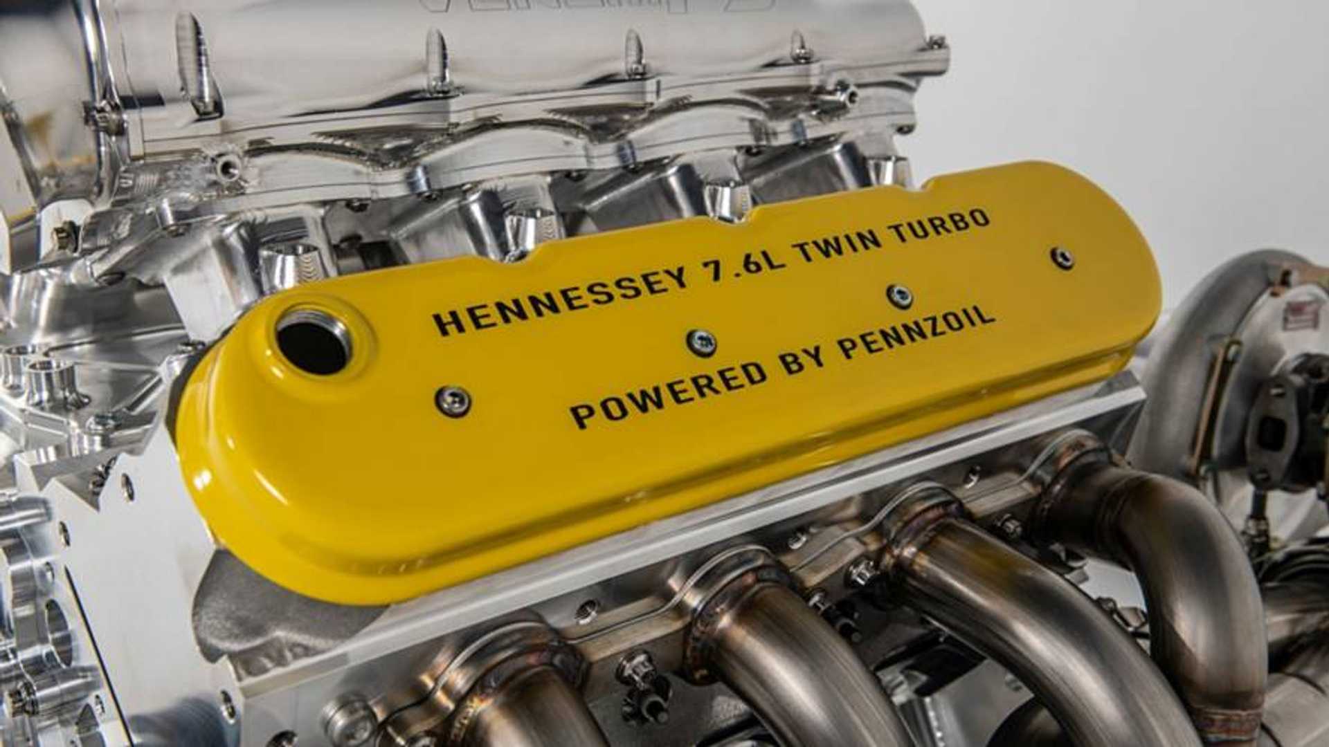 Hennessey Shows Off 1,600-HP Venom F5 Engine In Monterey