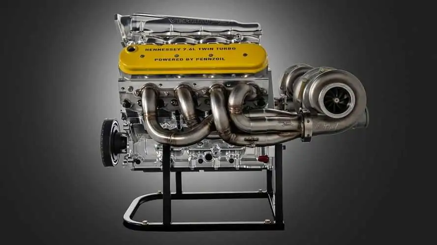 Hennessey Shows Off 1,600-HP Venom F5 Engine In Monterey