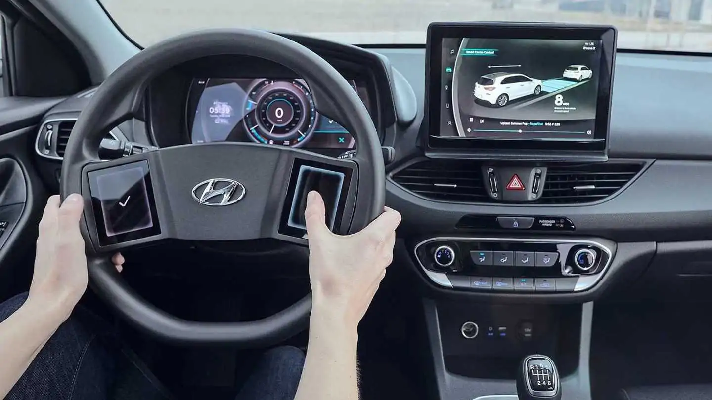 Hyundai Believes Steering Wheel Touchscreens are a Good Idea