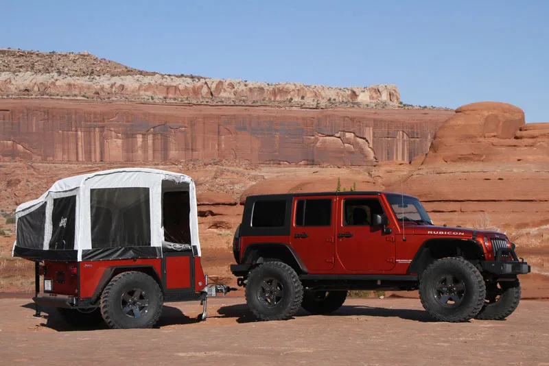 Jeep's new off-road trailer campers can be taken almost anywhere. More details inside