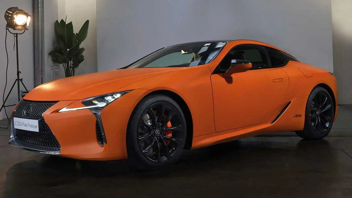 The Lexus LC 500h Matte Prototype Concept At the 2019 Barcelona Motor Show,