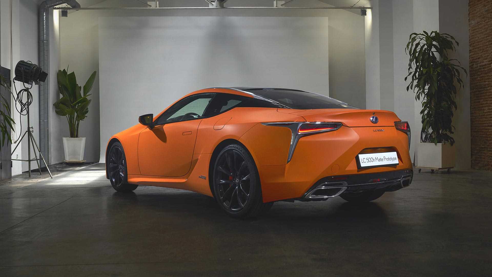 The Lexus LC 500h Matte Prototype Concept At the 2019 Barcelona Motor Show,