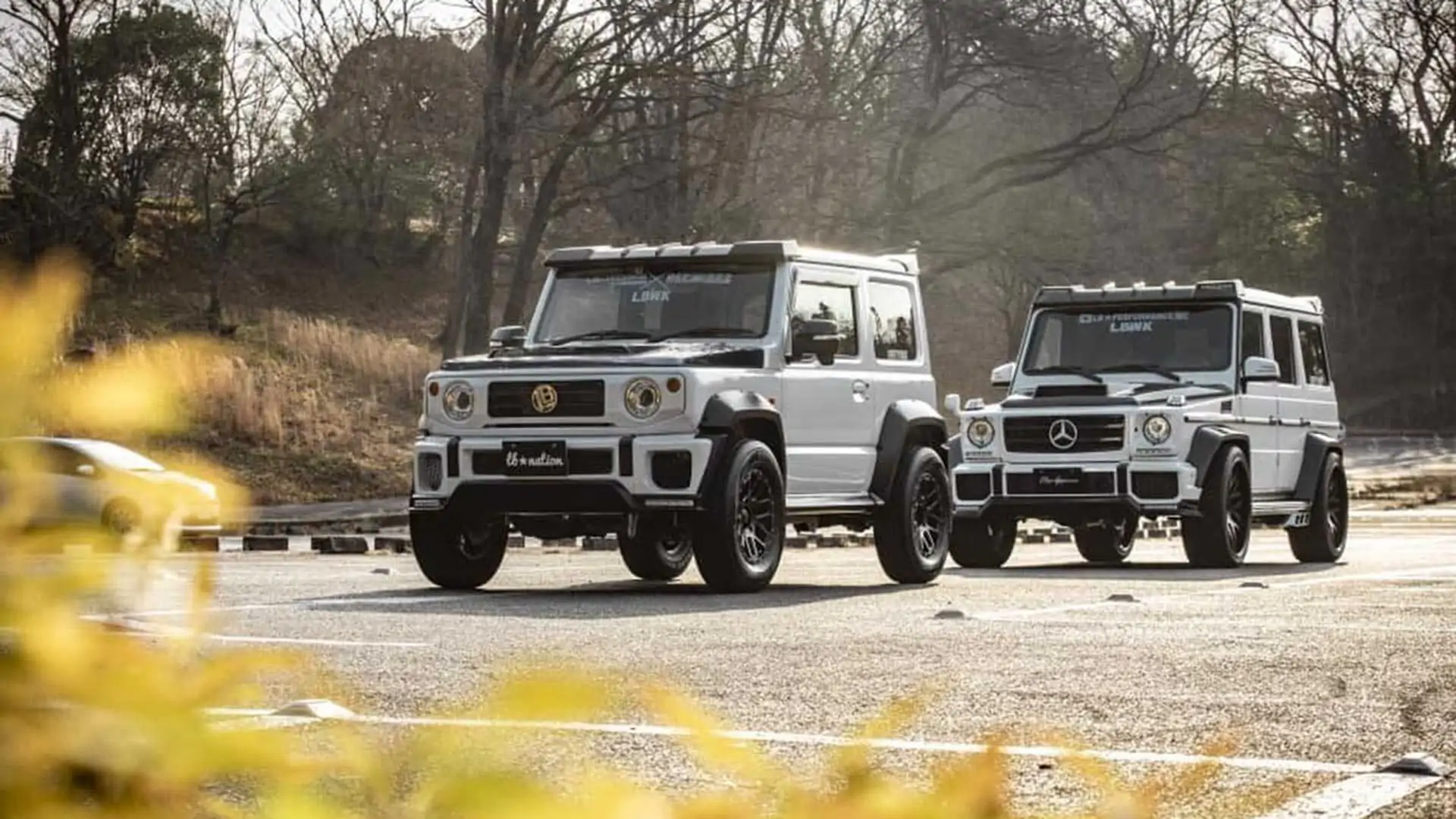 A Tuned Suzuki Jimny-Class Lookalike Meets the Real Thing