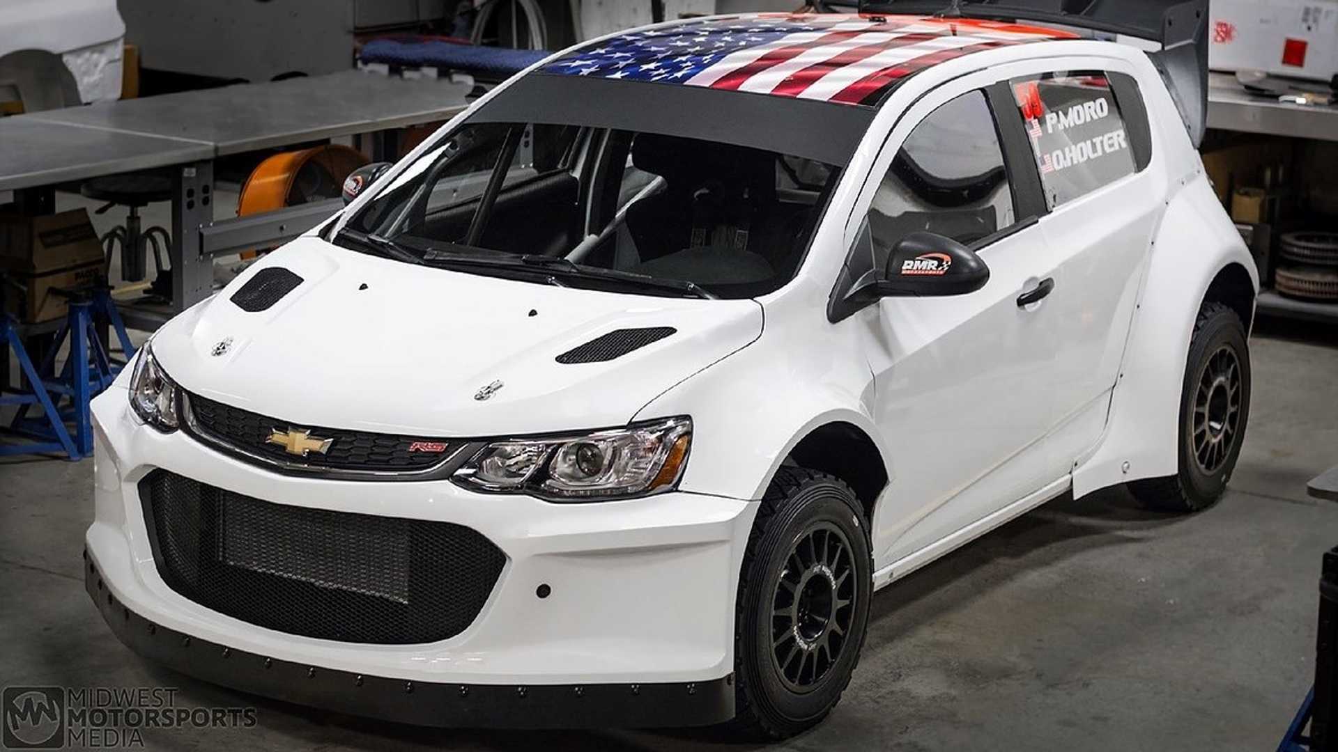 The Tiny Chevy Sonic is Now A Mad V8 Rally Car