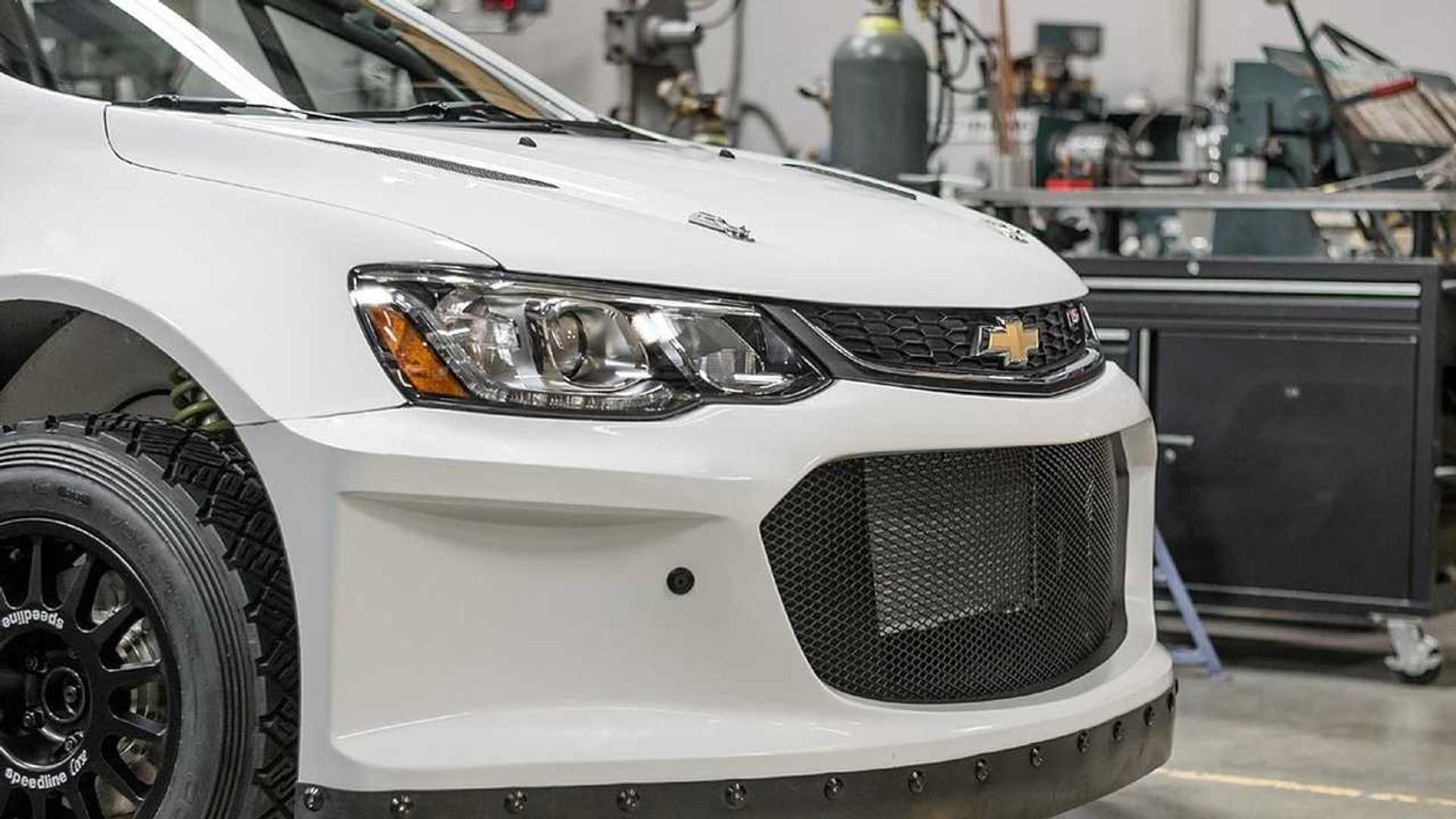 The Tiny Chevy Sonic is Now A Mad V8 Rally Car