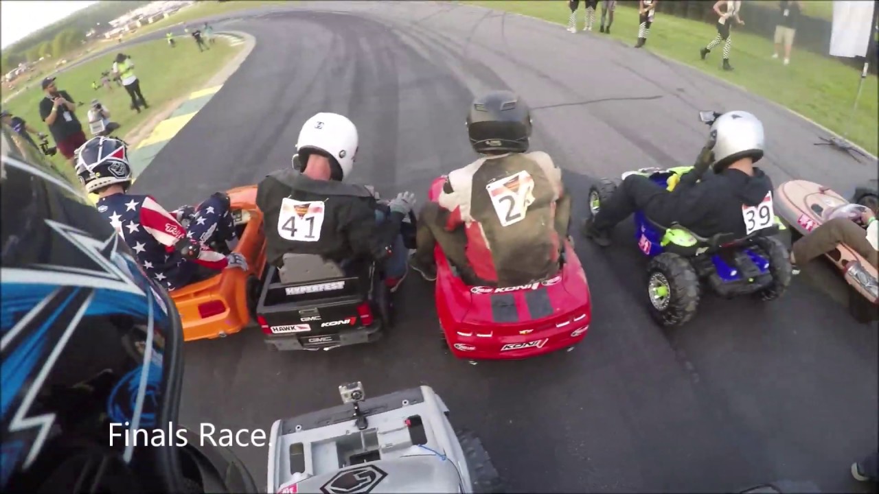 Downhill Power Wheels Race looks absolutely wild