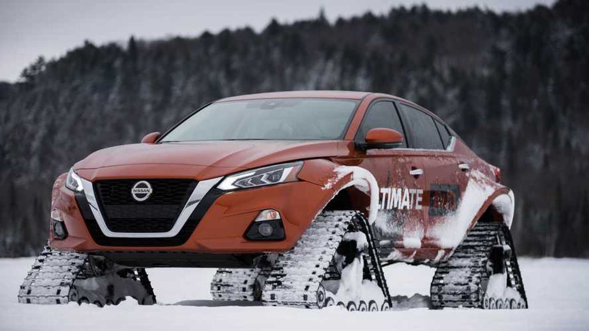 Nissan Altima-te AWD Proves That Anything with Tracks Is Cool