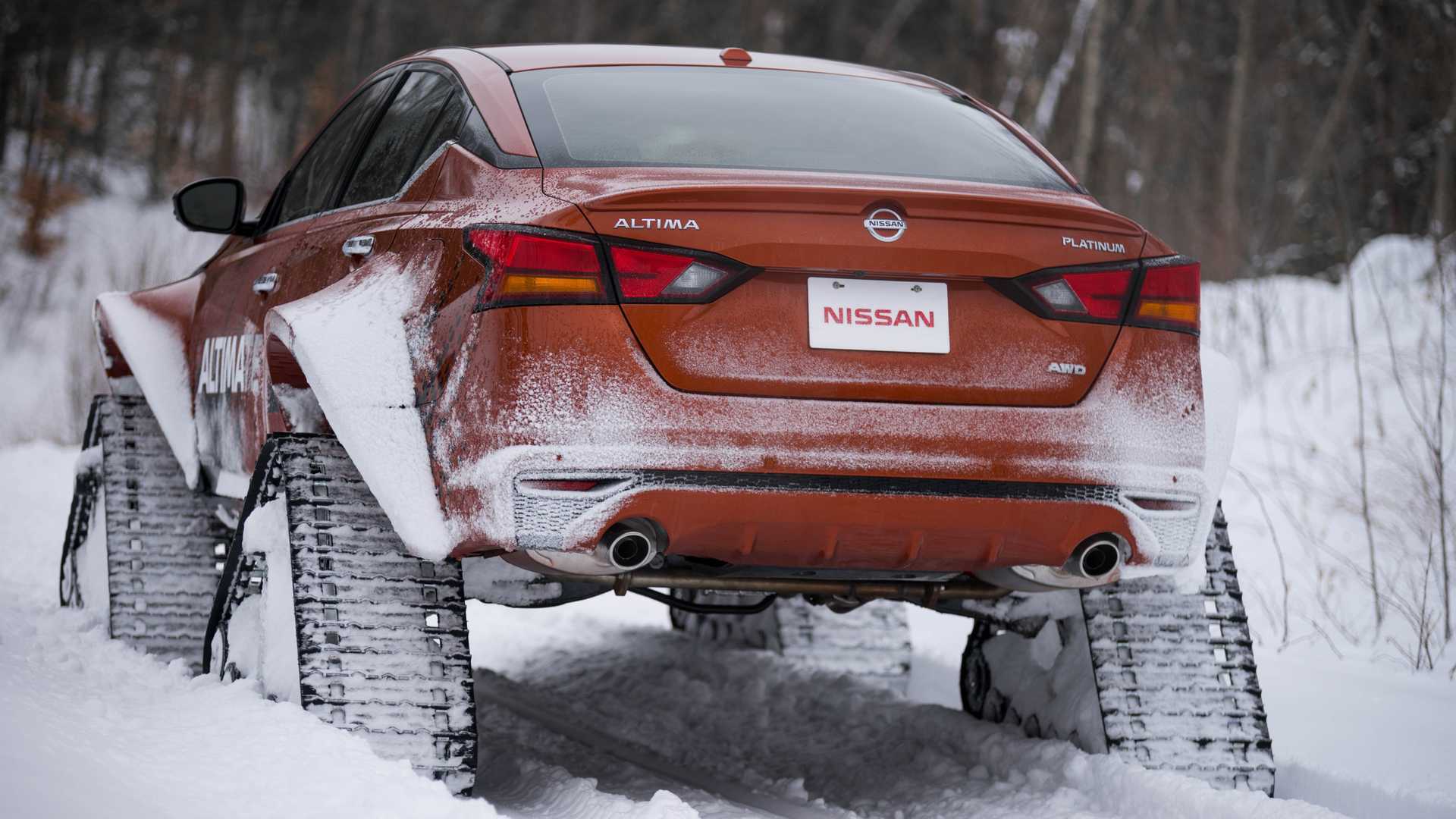 Nissan Altima-te AWD Proves That Anything with Tracks Is Cool