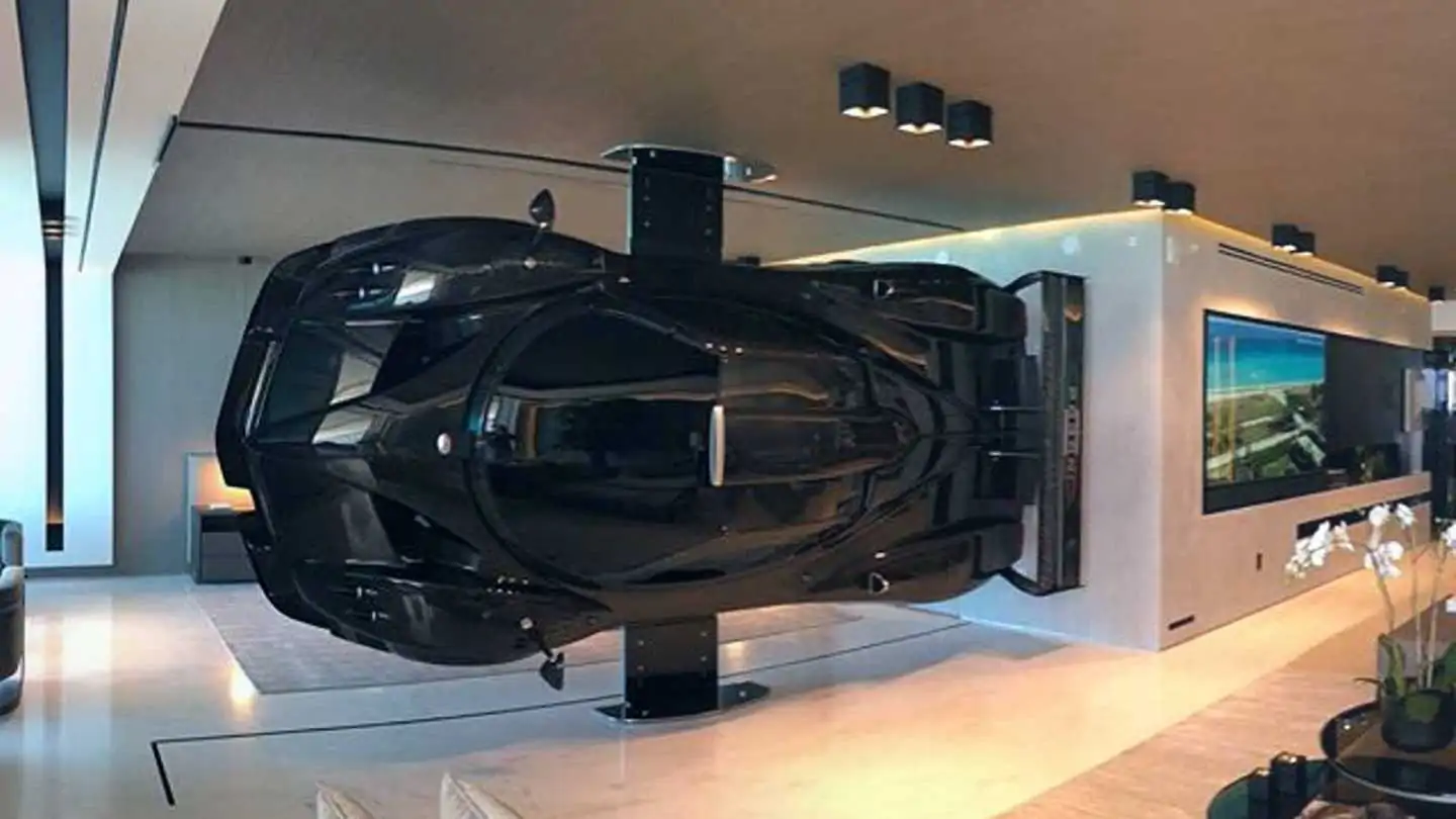 This Pagani Zonda becomes art by hanging it in the house