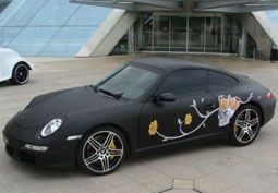 Russian tuner Dartz drops whale penis-leather, wraps Porsche 911 in whale skin vinyl