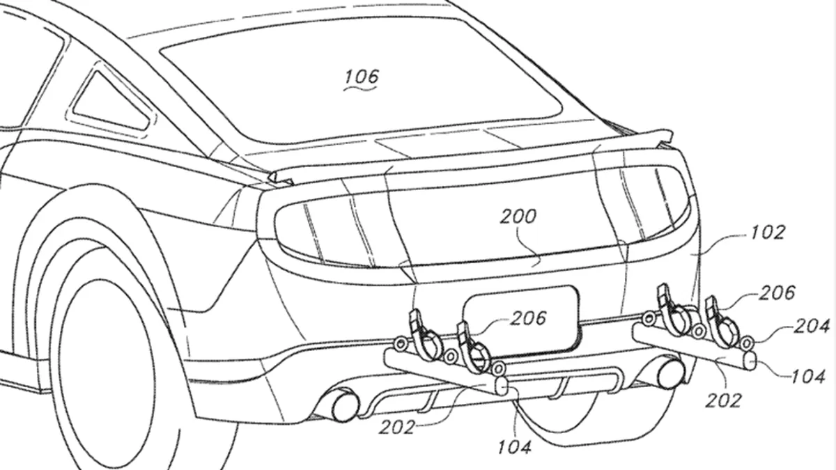 Ford Patents Hideaway Bike Rack For Outdoorsy Mustang Drivers