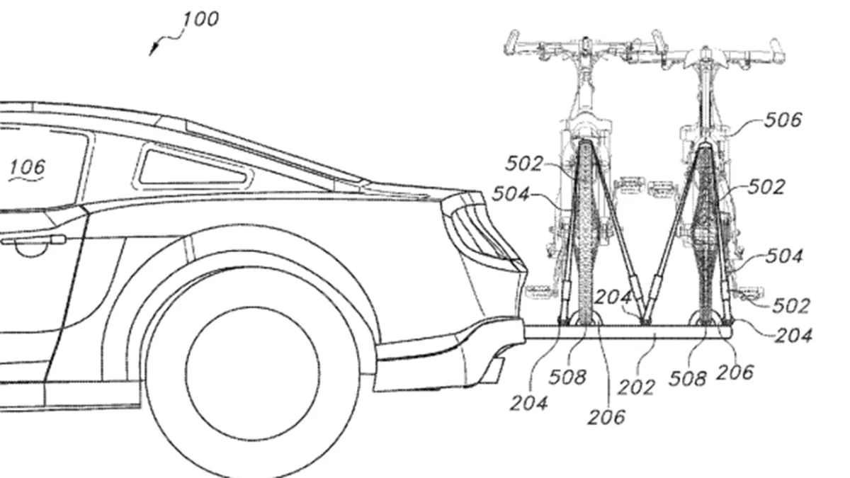 Ford Patents Hideaway Bike Rack For Outdoorsy Mustang Drivers