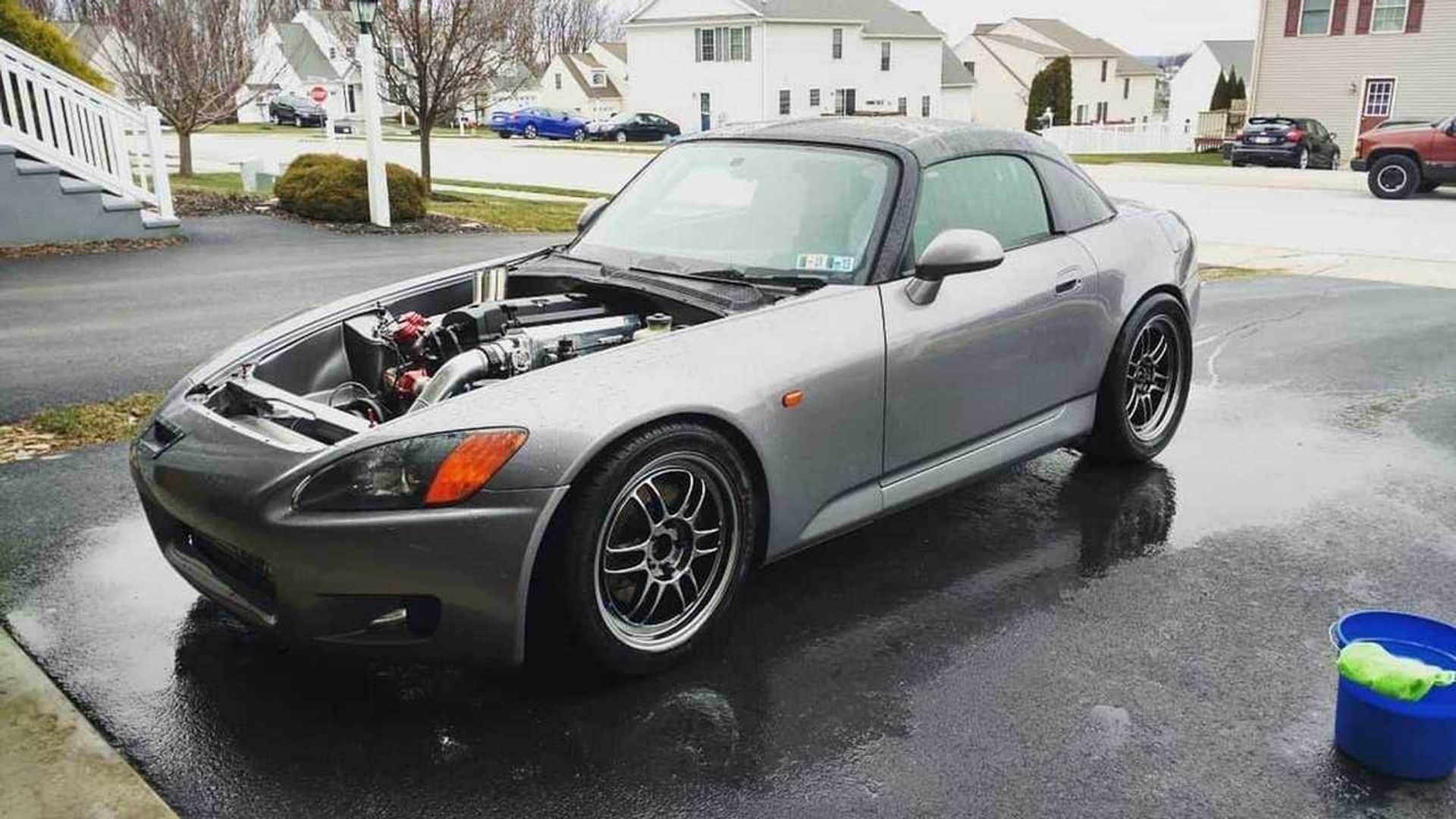 Honda S2000 with Hood-Exit Exhaust Requires a New Home