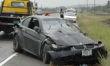 The World's Fastest Man Usain bolt crashes BMW M3