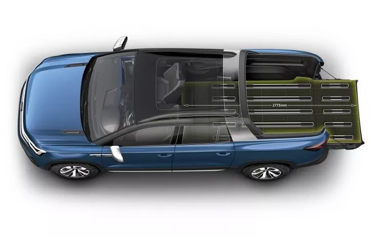 Concept VW Tarok Revealed as Pickup with Transforming Bed