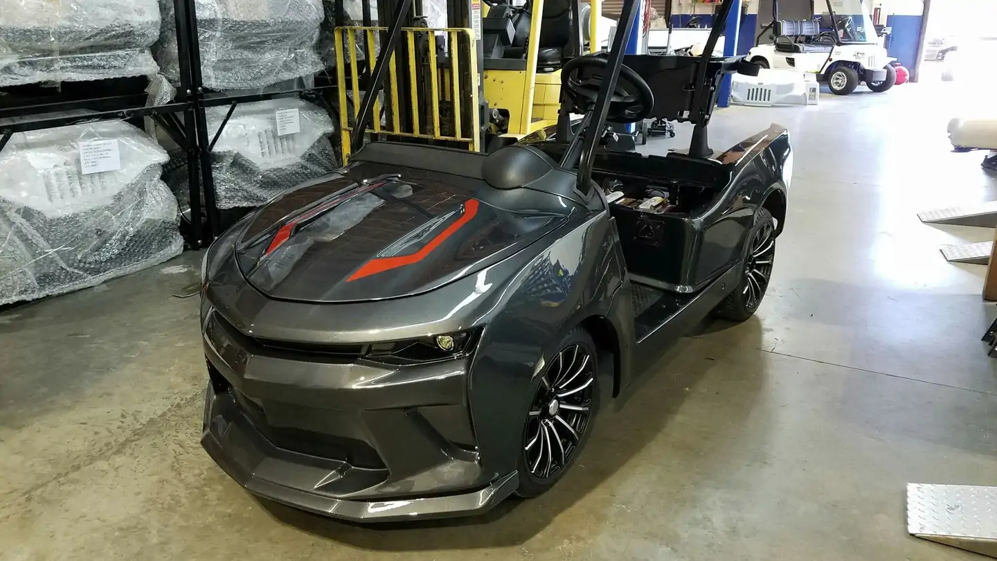 This chevy camaro will make golf more fun