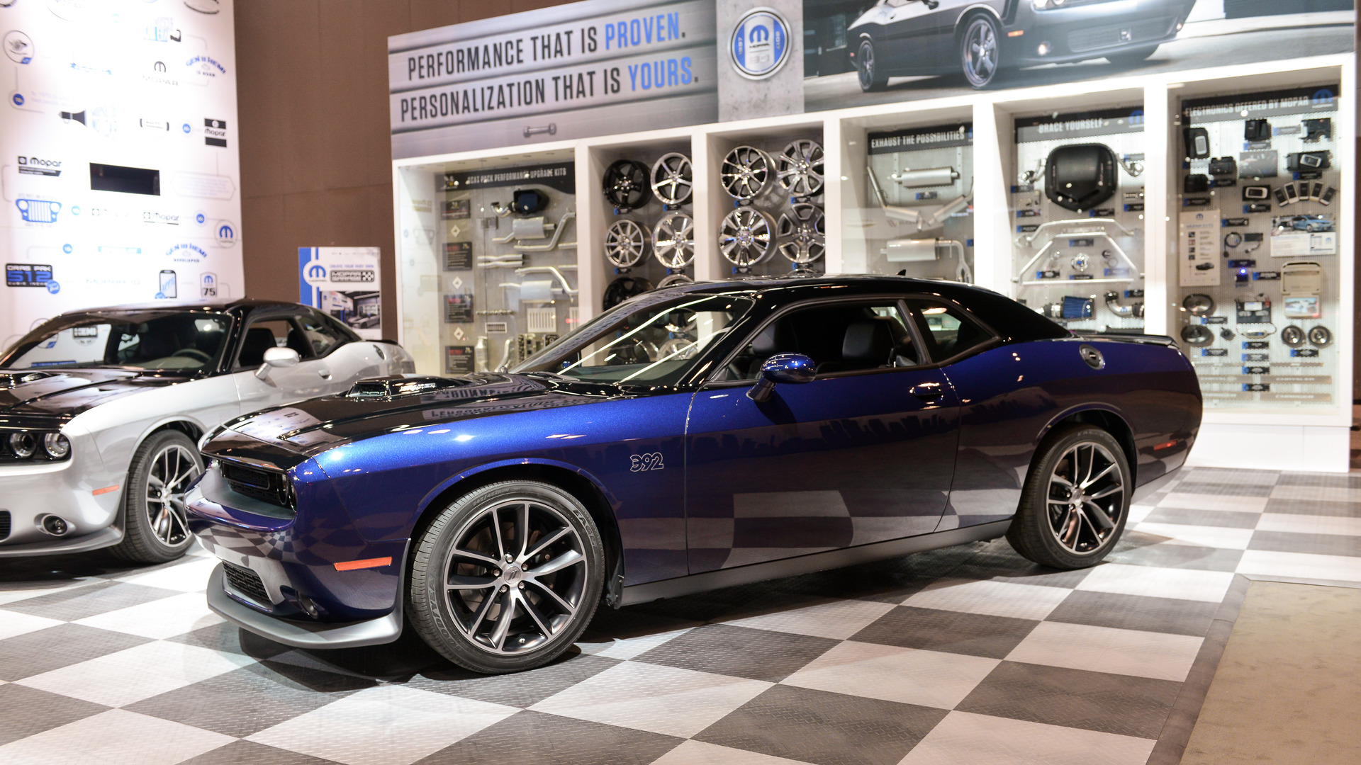 Mopar's Challenger custom-made car features two-tone hand-applied paint