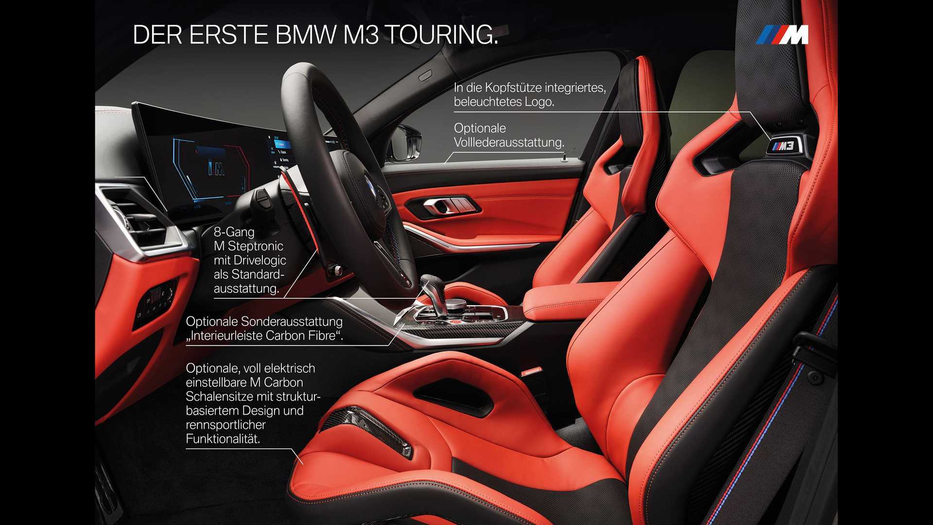 2023 BMW M3 Touring: 503-HP Wagon with AWD, 174 MPH Top Speed