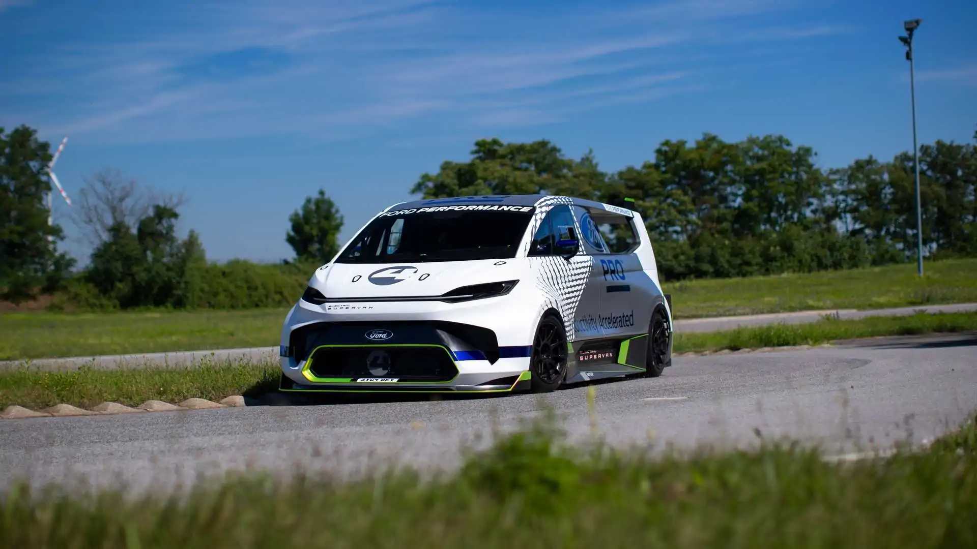 Ford Electric SuperVan Races into Goodwood with Nearly 2,000 HP