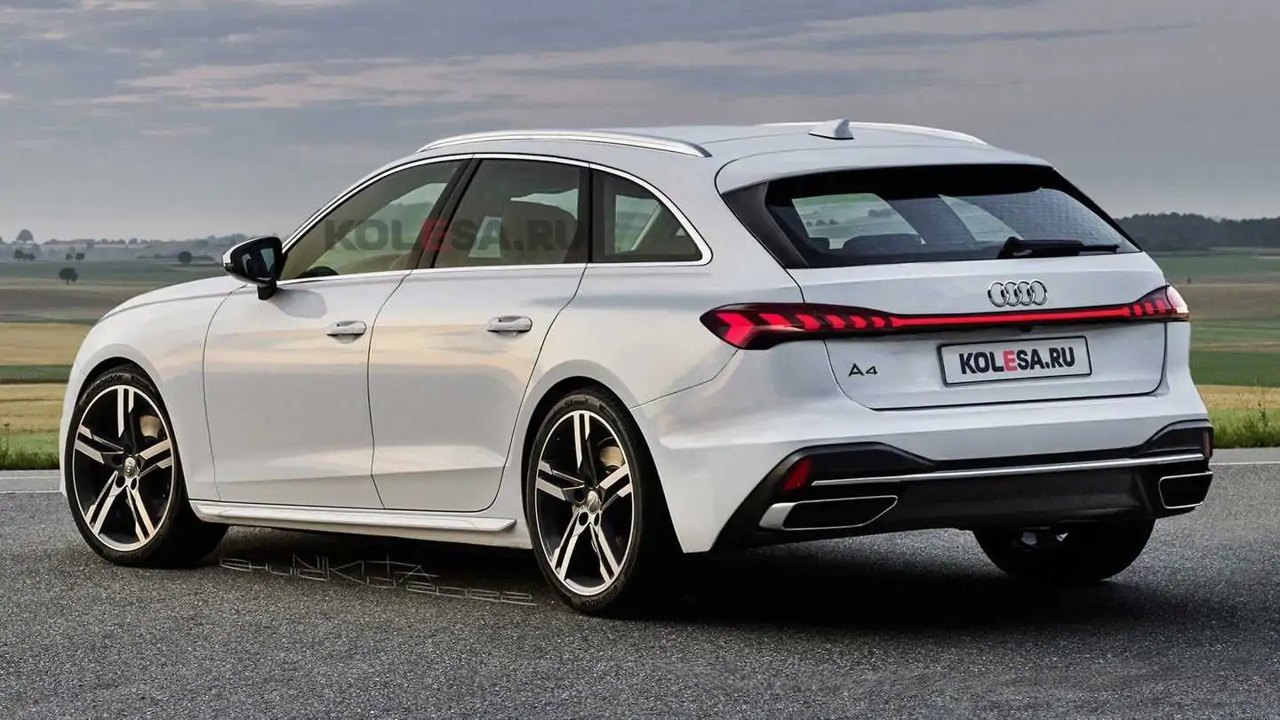 2023 Audi A4 Avant Drawing Based on Spy Shots Portraits of Stylish Wagon