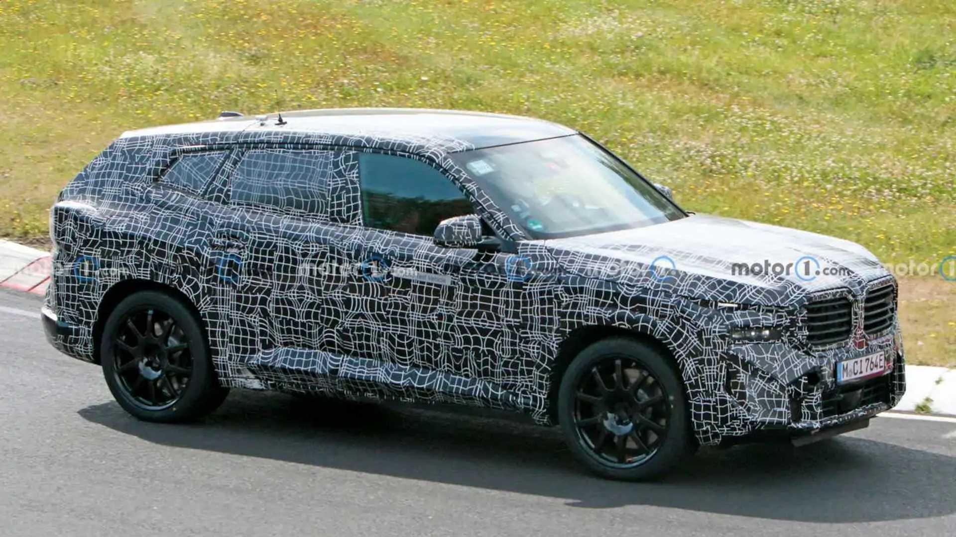 2023 BMW XM Shows Wide Hips With Thinner Camo