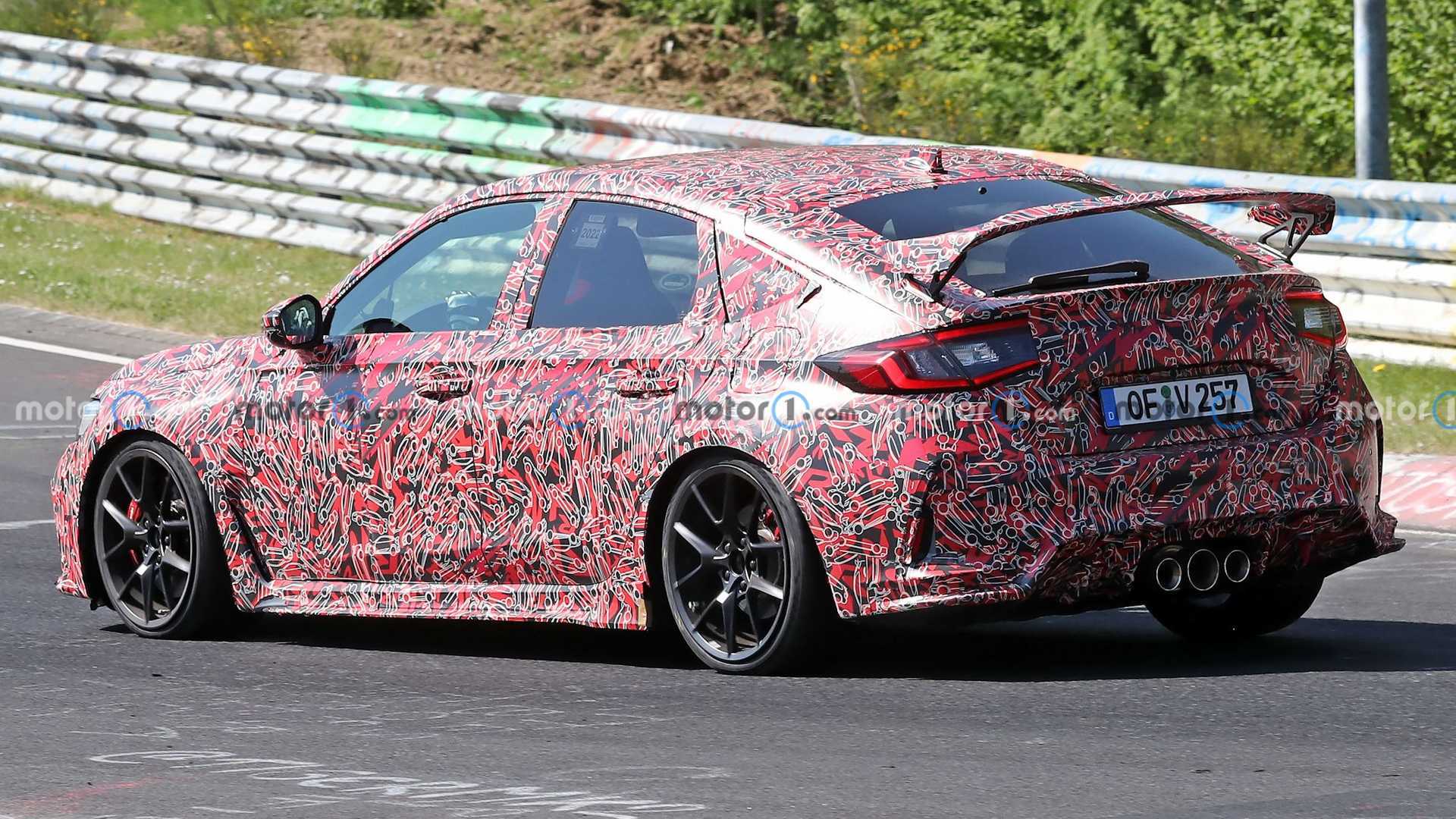 2023 Honda Civic Type R Teased Nurburgring Hot Lasp