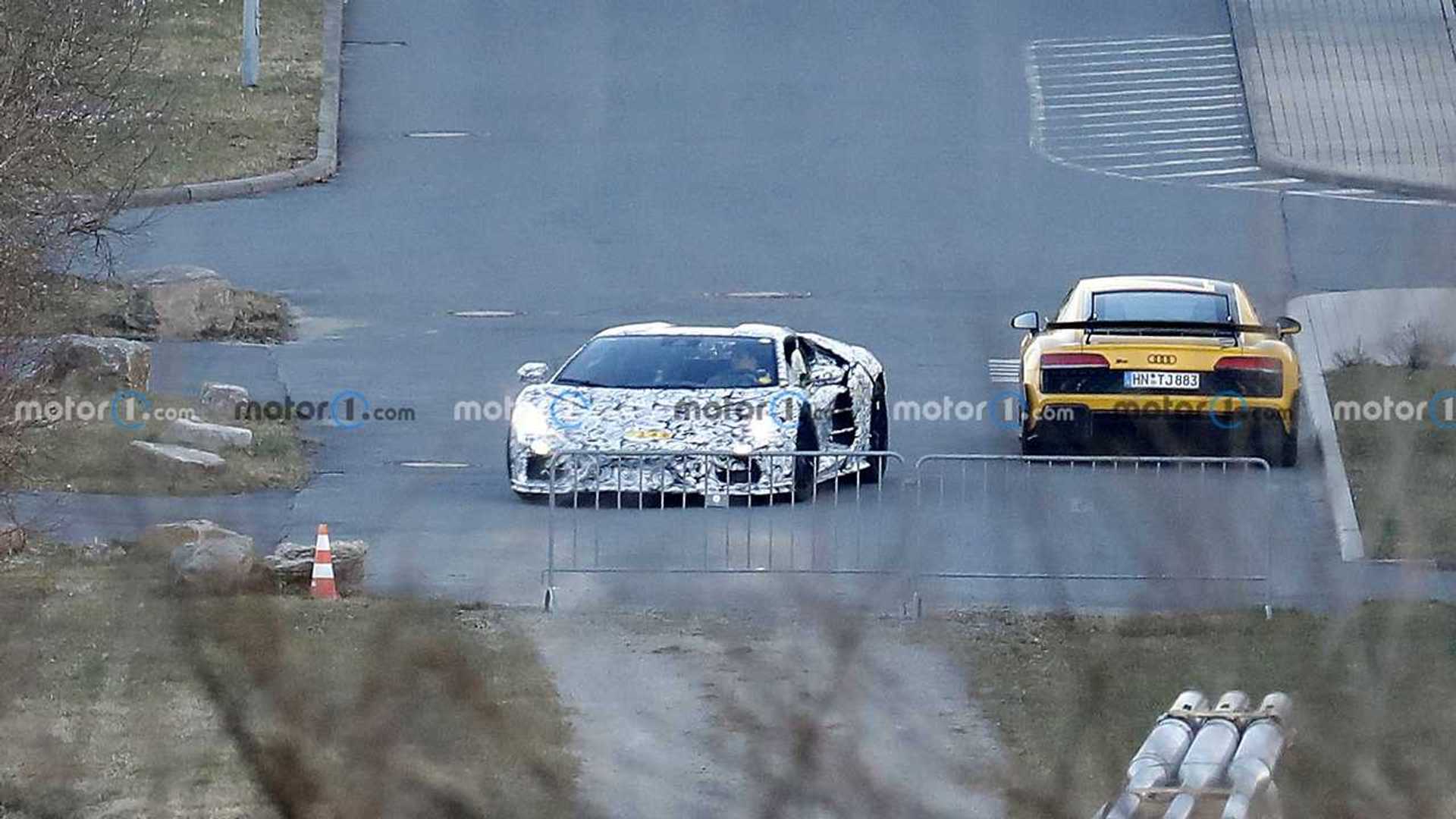 Watch Lamborghini Urus Block Cameraman From Filming Aventador Test Mule