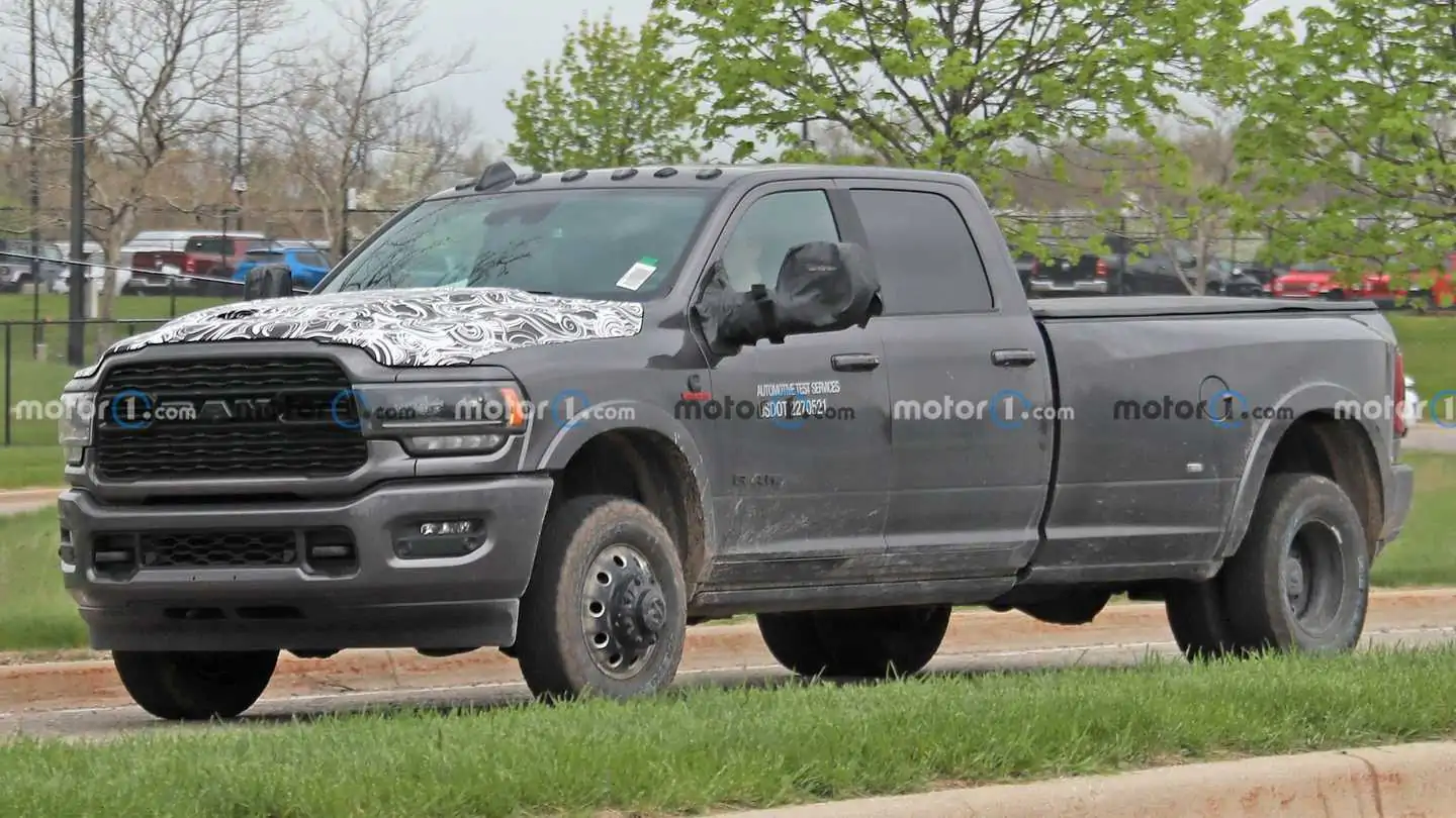 2023 Ram 3500 Spied Hidden Subtle Refreshment, Testing New Tech