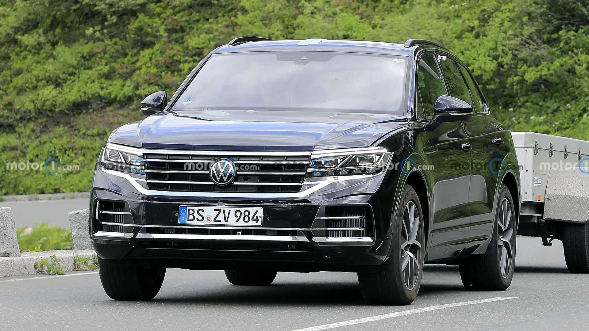 2023 Volkswagen Touareg Spied Hiding Minor Facelift In Plain Sight