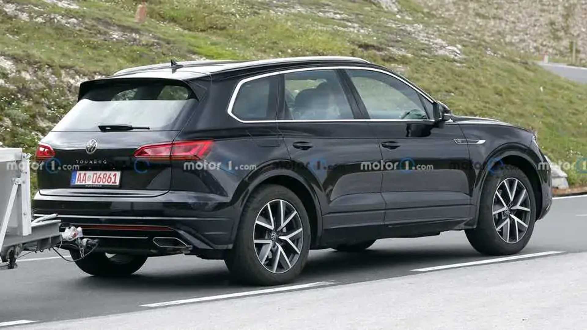 2023 Volkswagen Touareg Spied Hiding Minor Facelift In Plain Sight